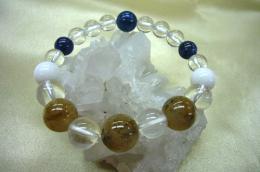 ルチル&ラピスラズリブレスレット